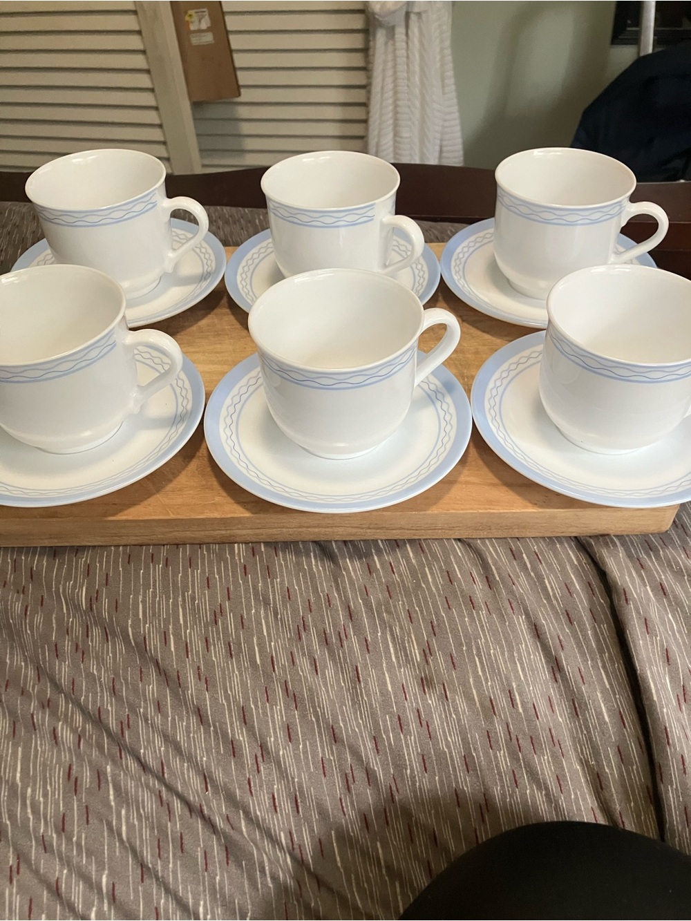 Martha Stewart Every Day France Cups and Saucers